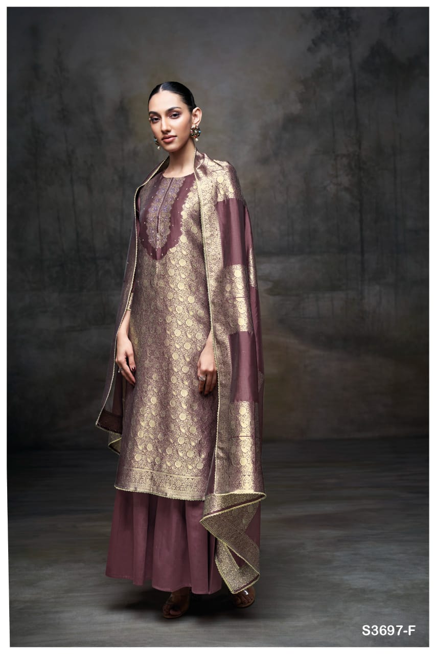 Ganga KIMBERLY S3697| Ganga Suits Wholesaler in Rohtak – Ashok Lal & Sons