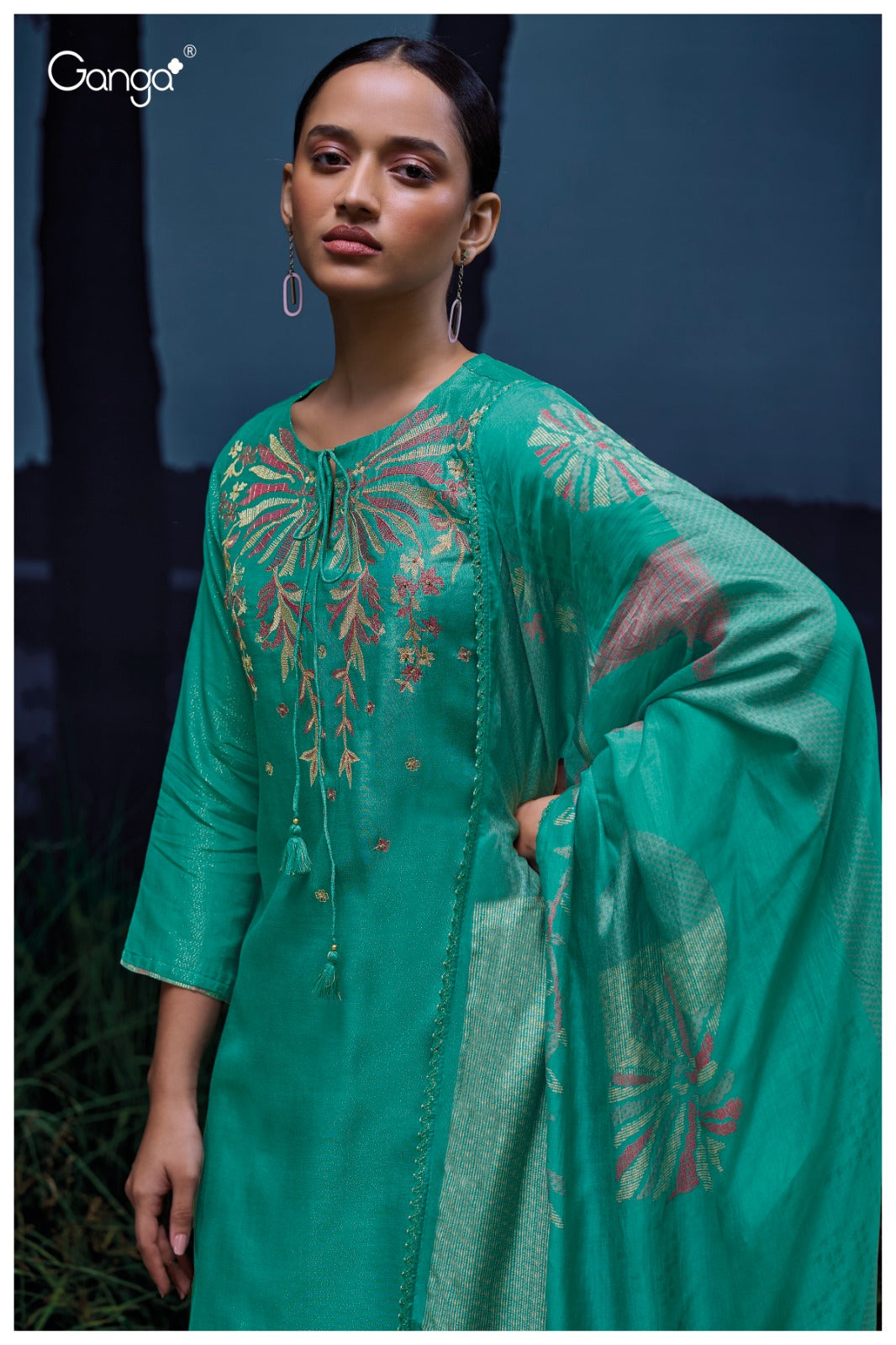 Ganga MILENA S3056| Ganga Suits Wholesaler in Rohtak – Ashok Lal & Sons