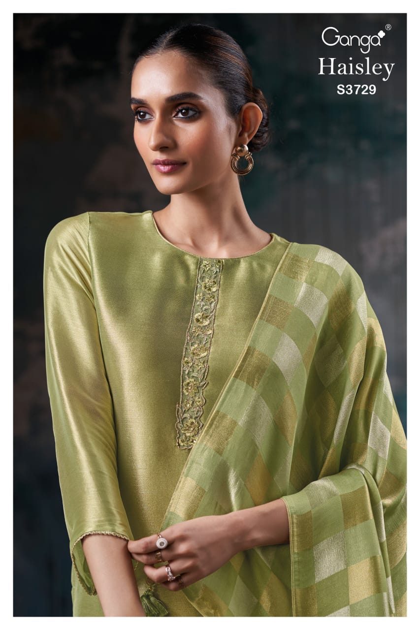 Ganga HAISLEY S3729| Ganga Suits Wholesaler in Rohtak – Ashok Lal & Sons
