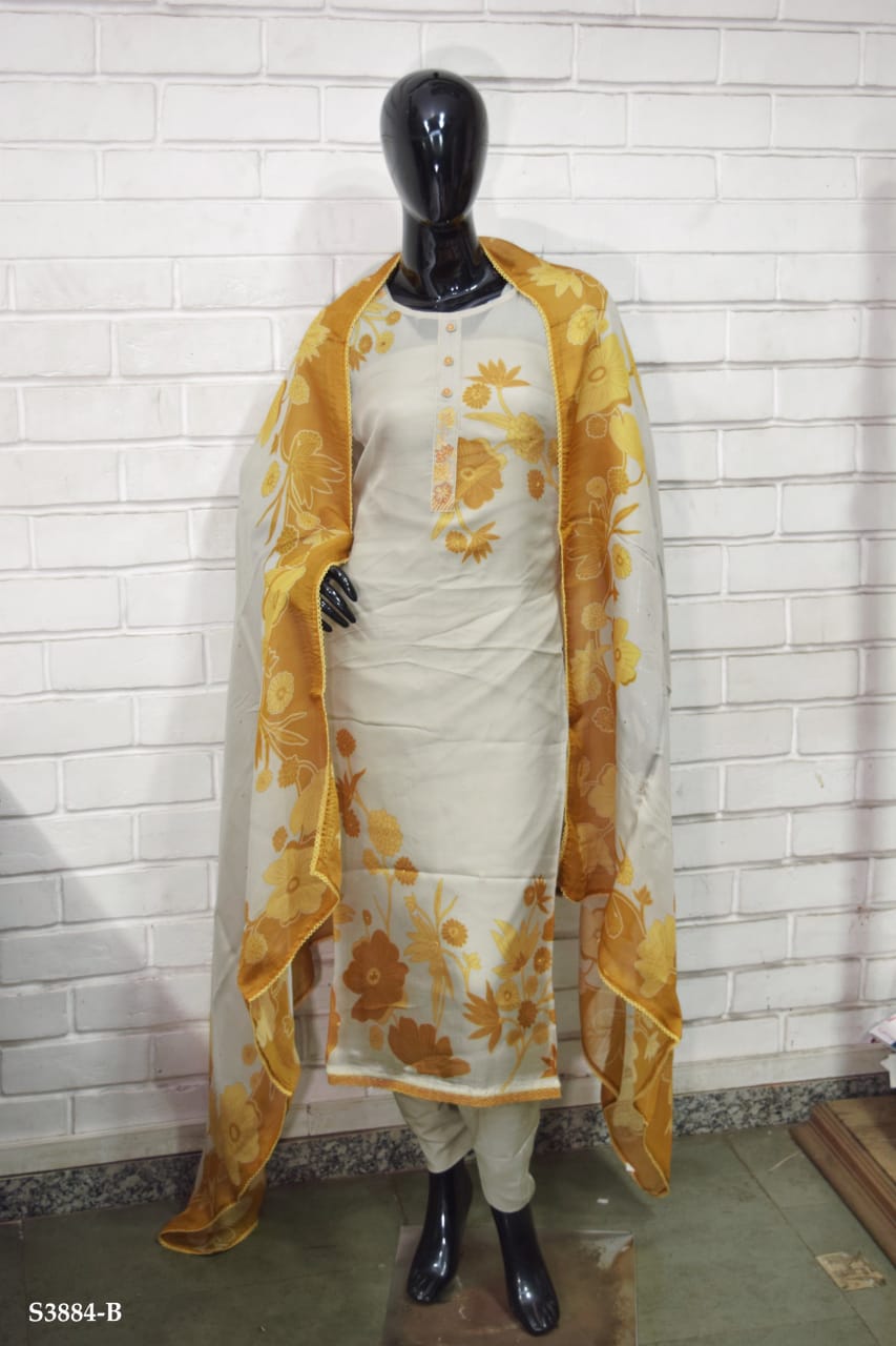 Ganga CALISTA S3884| Ganga Suits Wholesaler in Rohtak – Ashok Lal & Sons