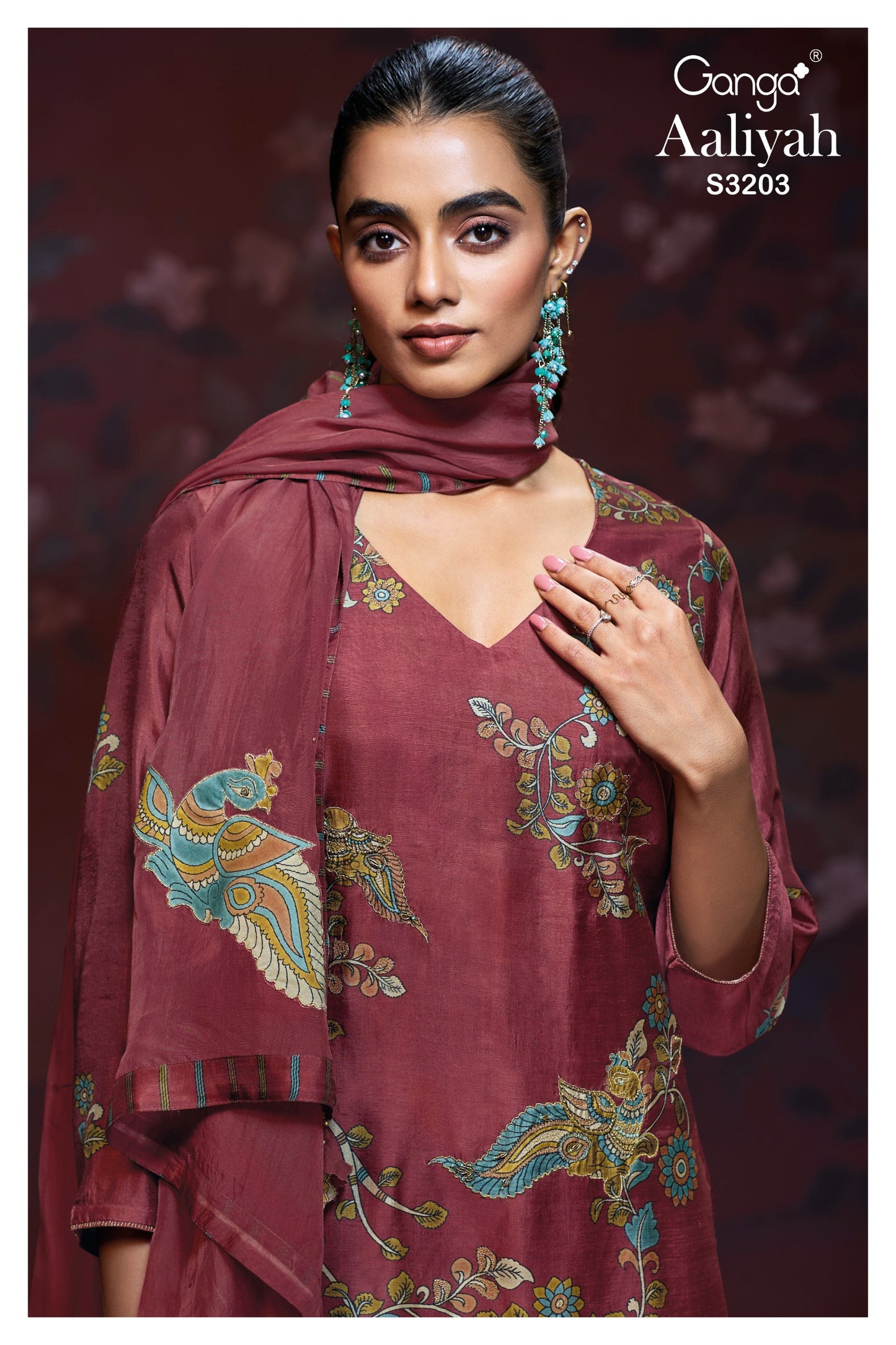 Ganga AALIYAH S3203| Ganga Suits Wholesaler in Rohtak – Ashok Lal & Sons