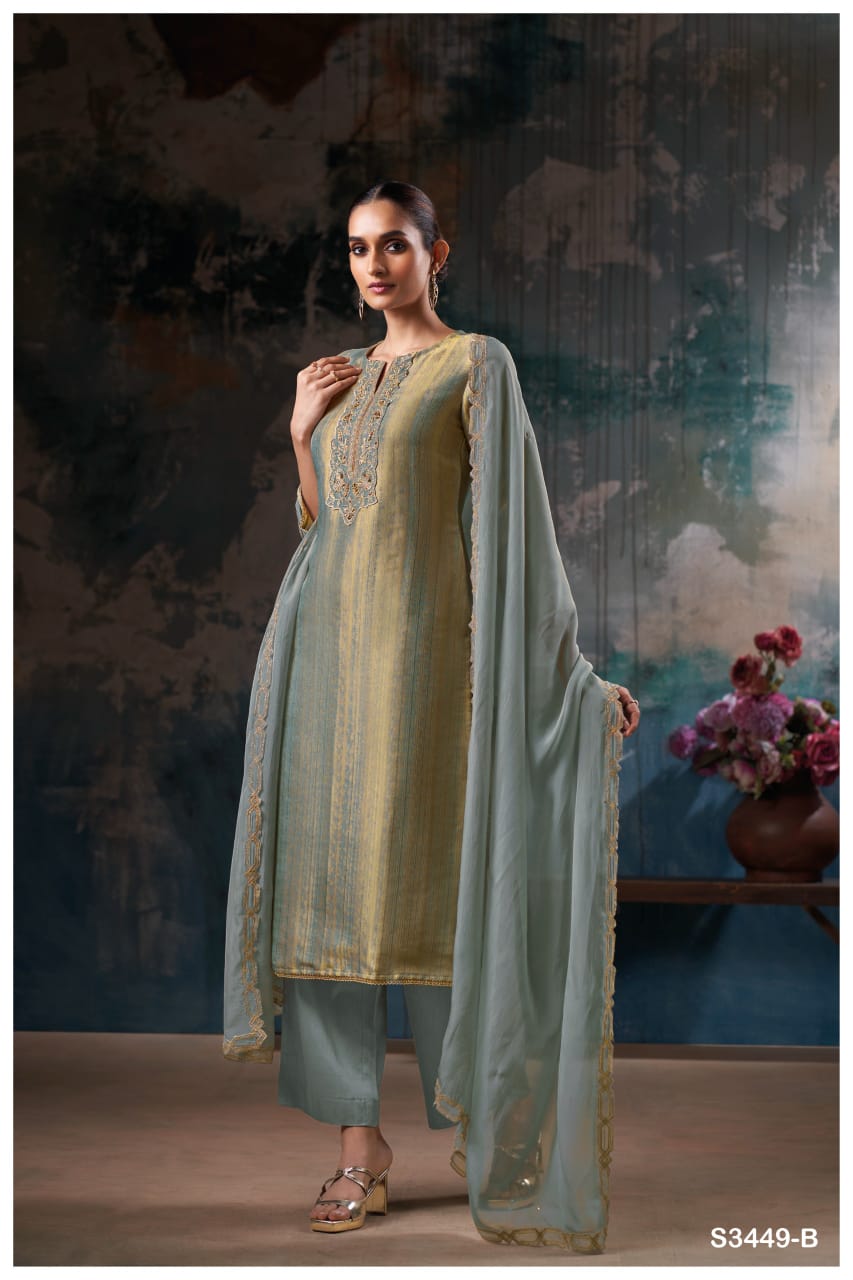 Ganga NYXIE S3449| Ganga Suits Wholesaler in Rohtak – Ashok Lal & Sons
