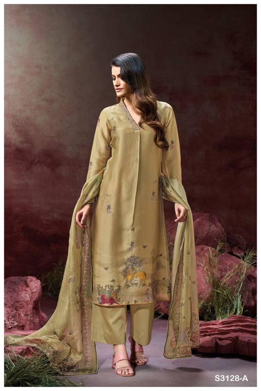 Ganga AILIS S3128| Ganga Suits Wholesaler in Rohtak – Ashok Lal & Sons