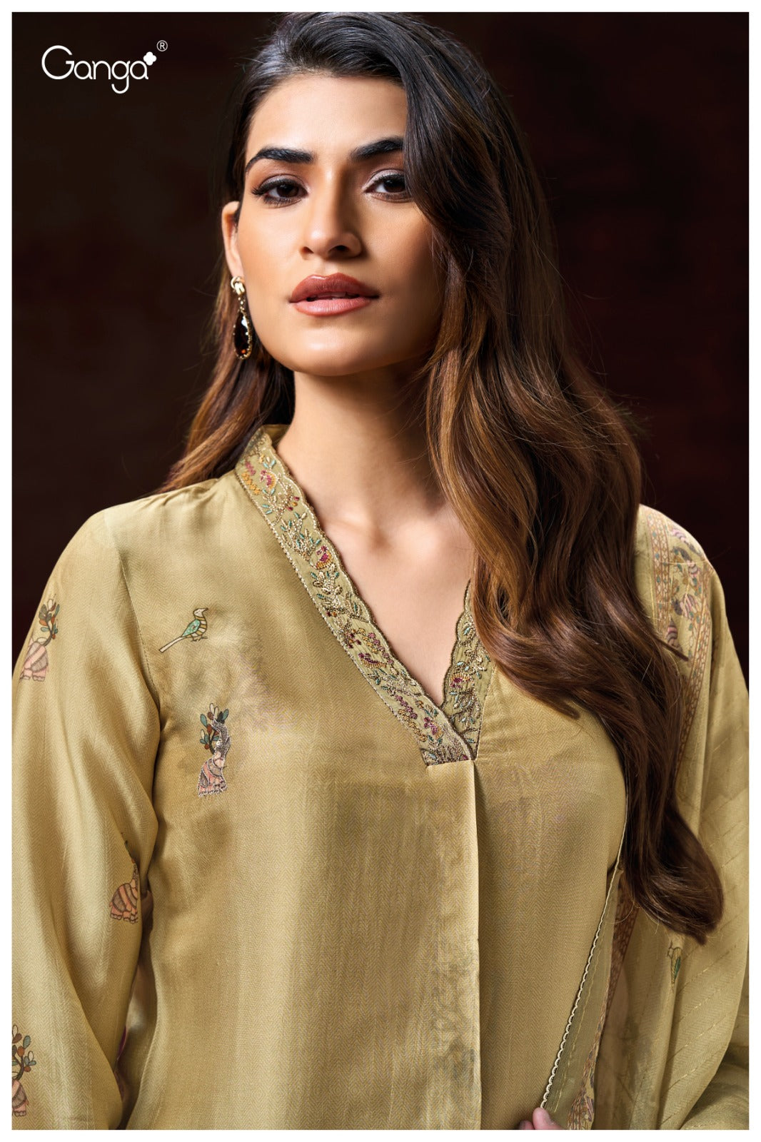 Ganga AILIS S3128| Ganga Suits Wholesaler in Rohtak – Ashok Lal & Sons