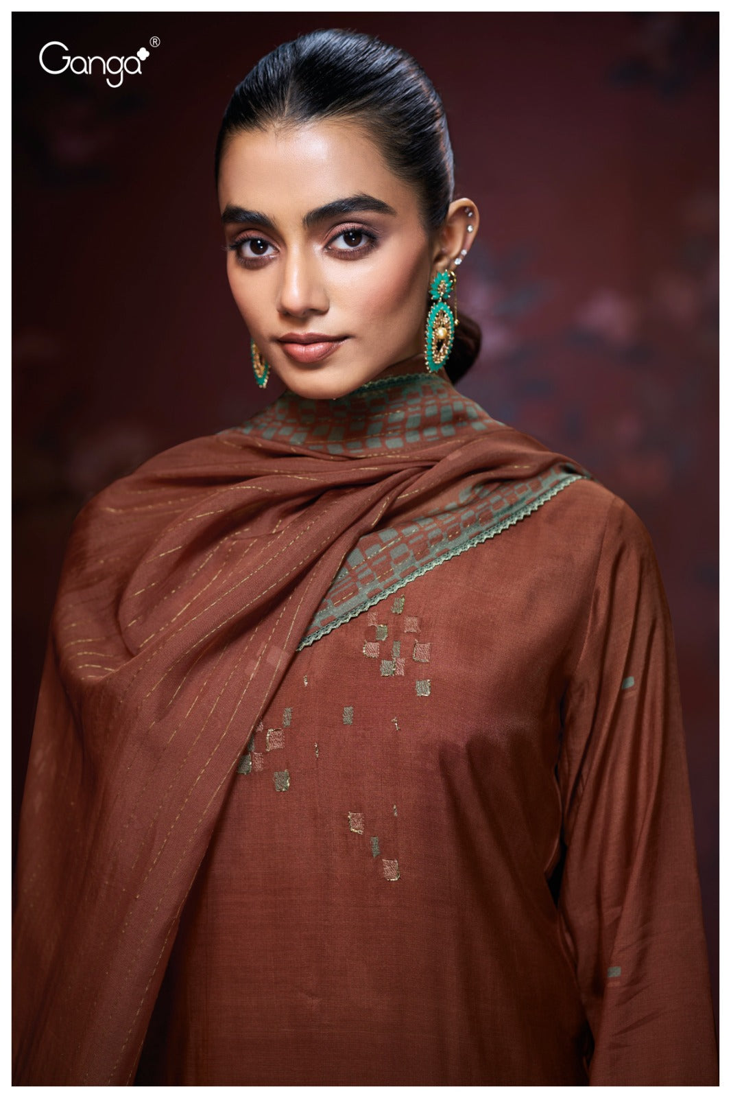 Ganga ADHITRI S3166| Ganga Suits Wholesaler in Rohtak – Ashok Lal & Sons