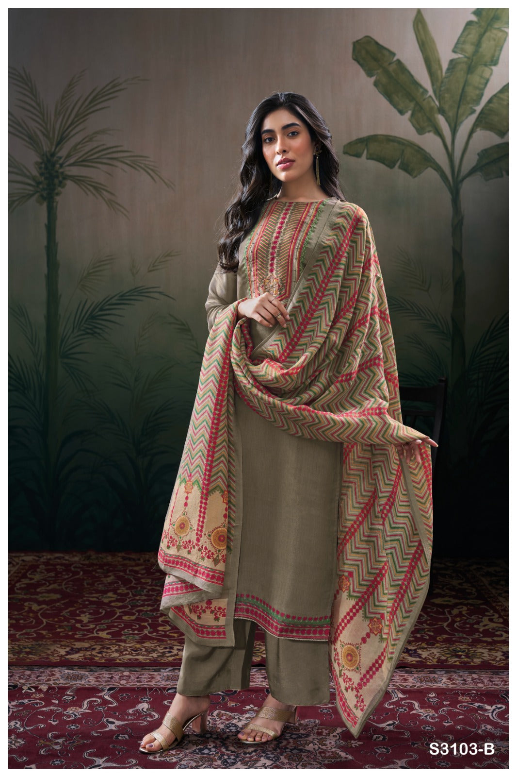Ganga KIRTHVI S3101| Ganga Suits Wholesaler in Rohtak – Ashok Lal & Sons