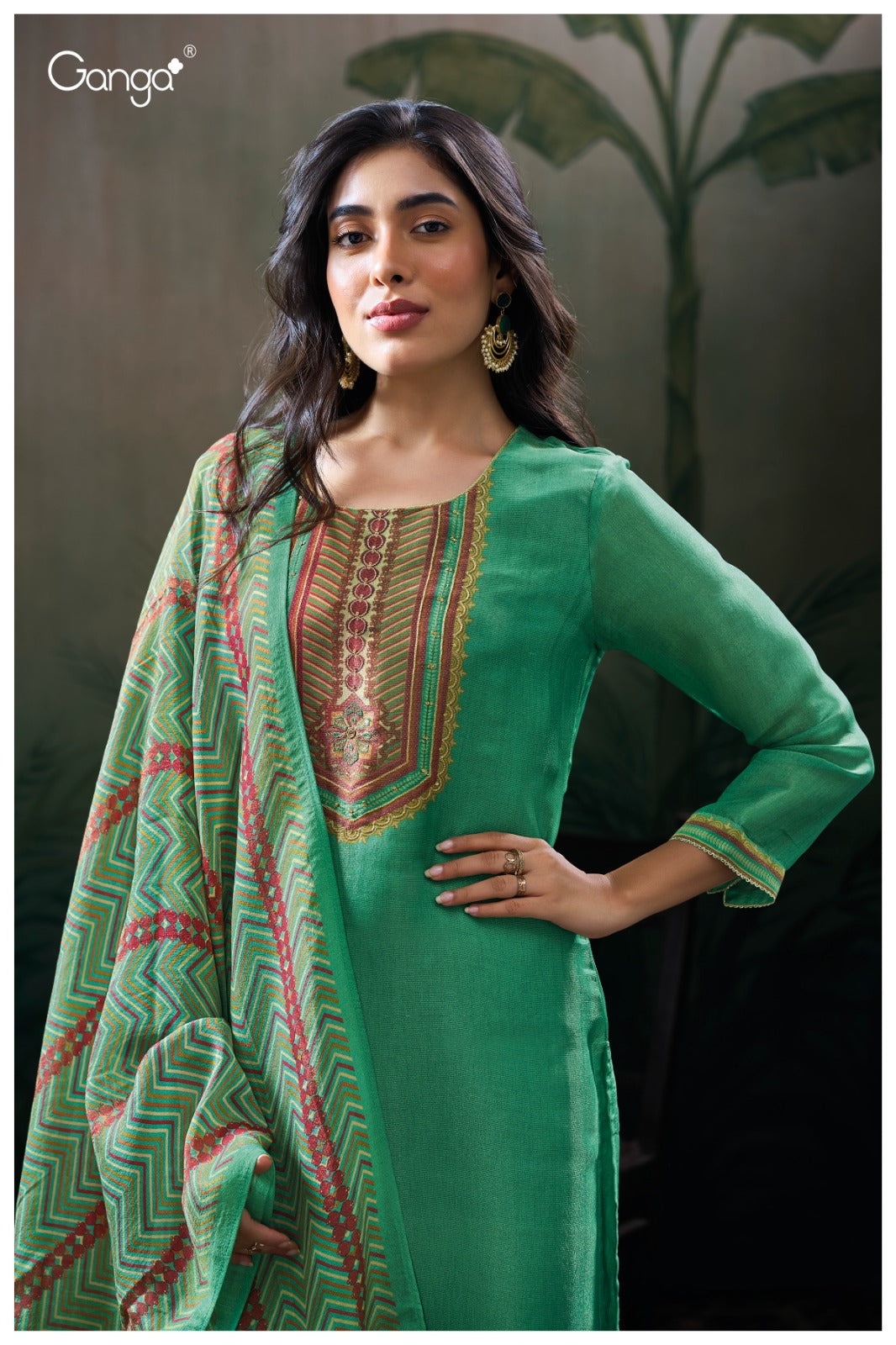 Ganga KIRTHVI S3101| Ganga Suits Wholesaler in Rohtak – Ashok Lal & Sons