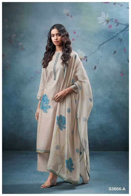 Ganga REVA S3666| Ganga Suits Wholesaler in Rohtak – Ashok Lal & Sons