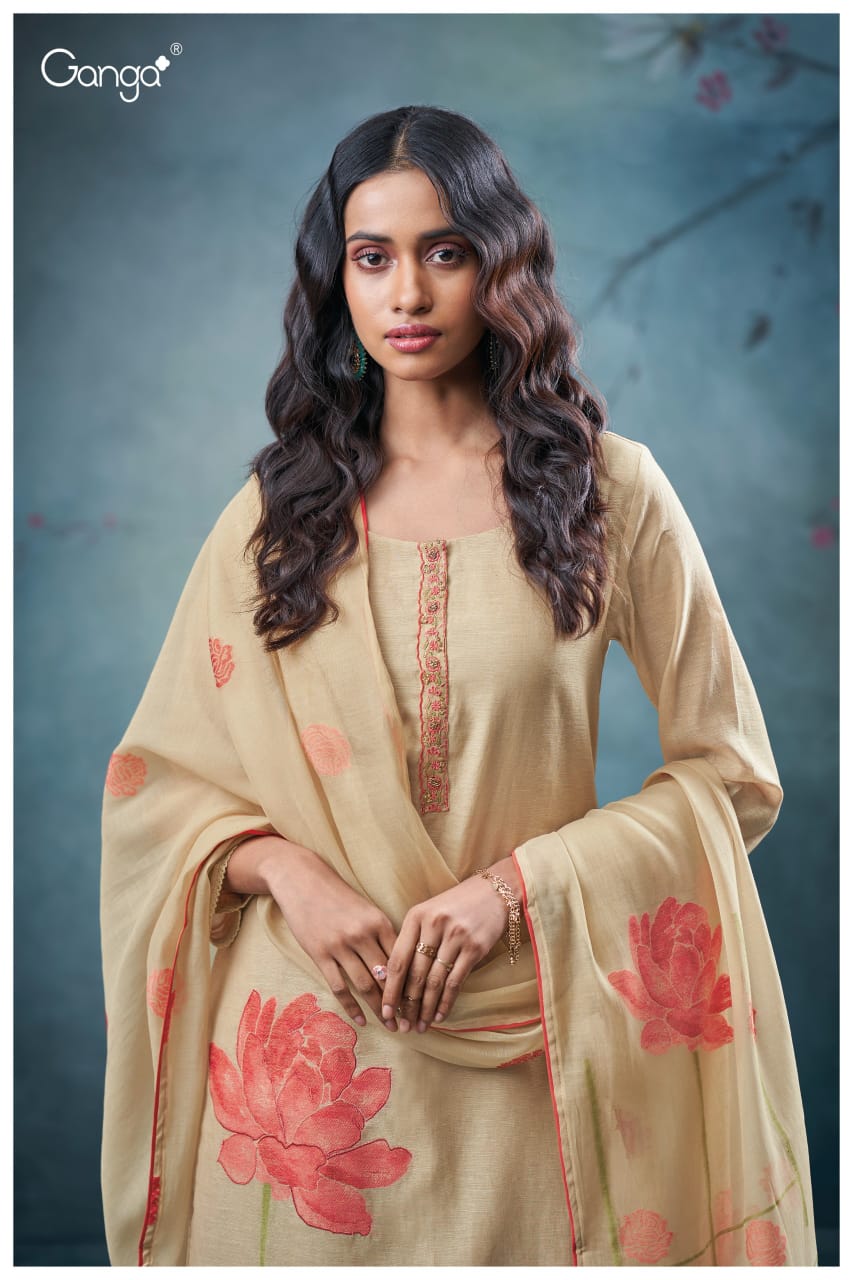 Ganga REVA S3666| Ganga Suits Wholesaler in Rohtak – Ashok Lal & Sons