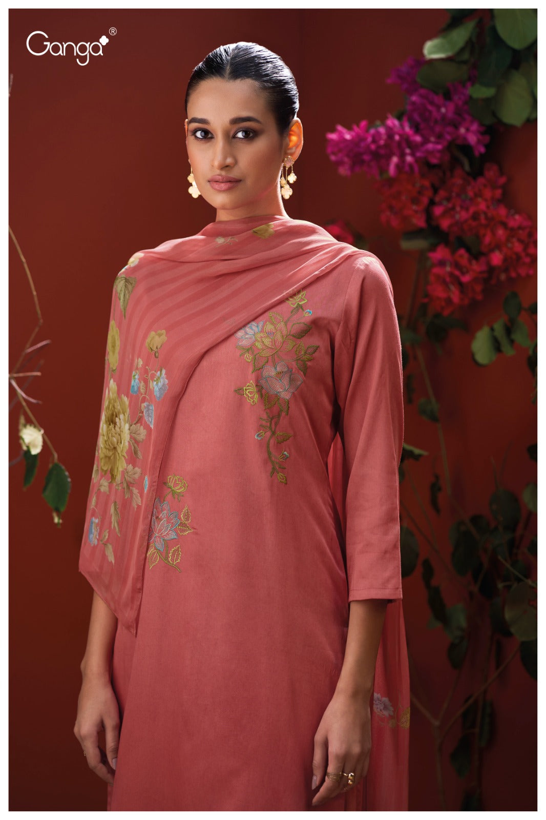 Ganga JESSA S3870| Ganga Suits Wholesaler in Rohtak – Ashok Lal & Sons