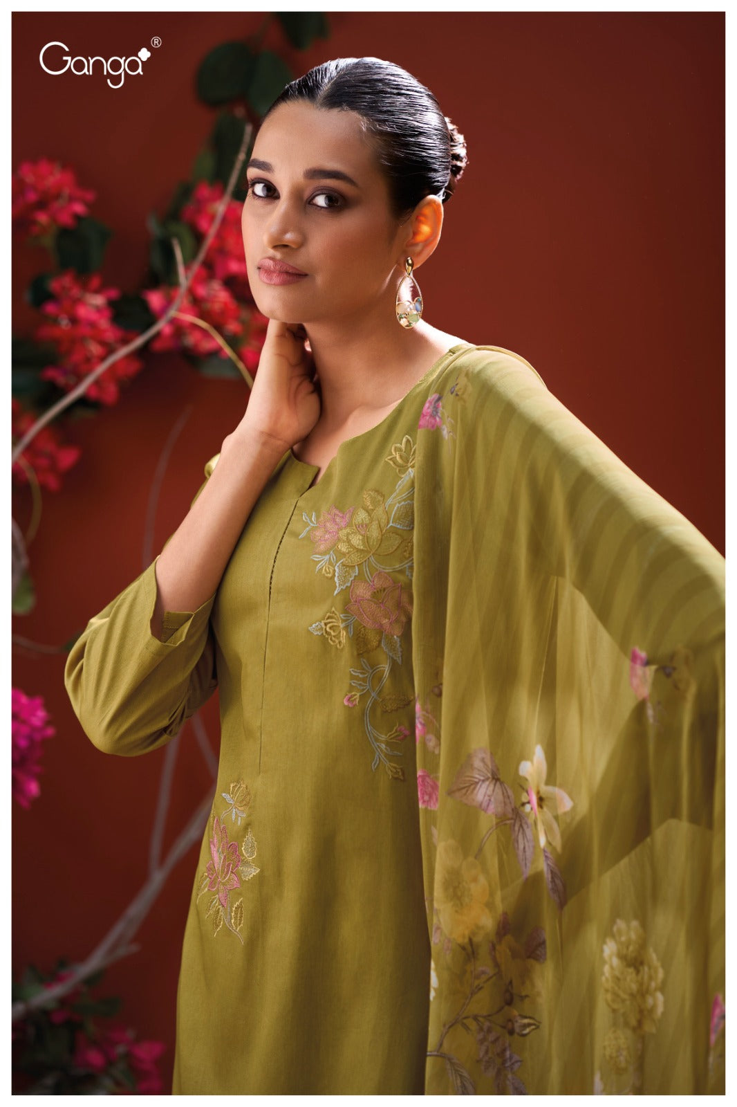 Ganga JESSA S3870| Ganga Suits Wholesaler in Rohtak – Ashok Lal & Sons