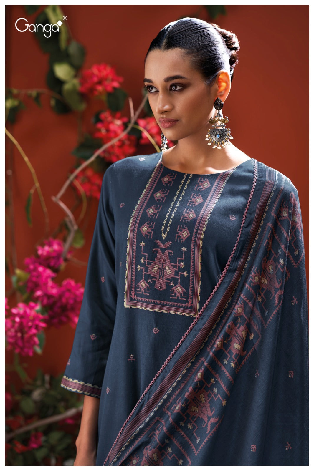 Ganga NADIA S3935| Ganga Suits Wholesaler in Rohtak – Ashok Lal & Sons