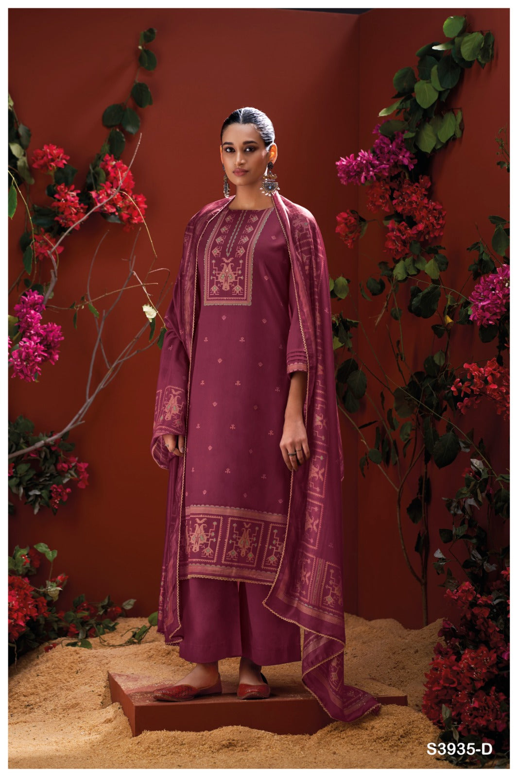 Ganga NADIA S3935| Ganga Suits Wholesaler in Rohtak – Ashok Lal & Sons