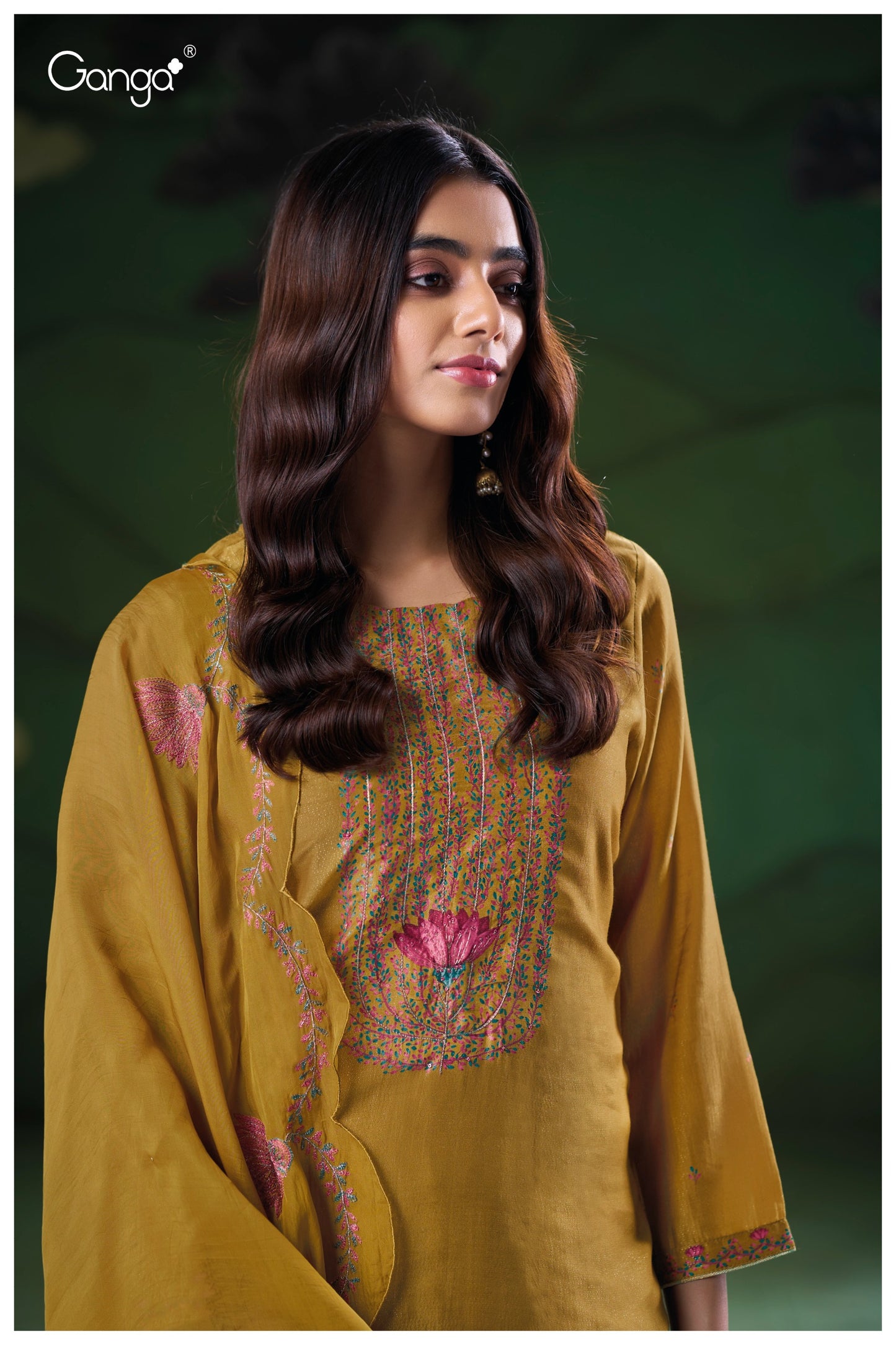 Ganga NYLA S3205 – Premium Pure Bemberg Silk Suit | Ashok Lal & Sons, Rohtak Wholesaler