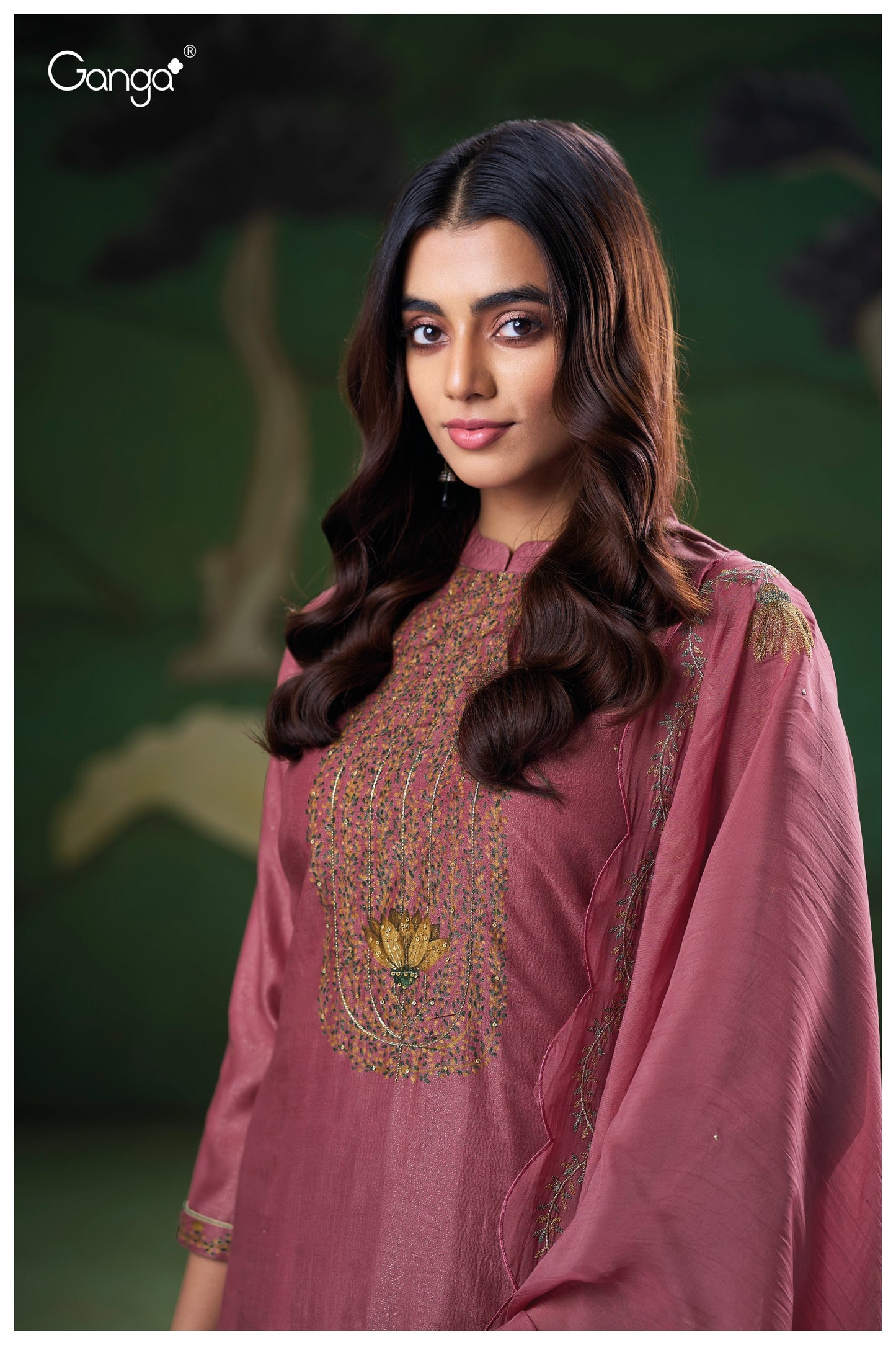 Ganga NYLA S3205 – Premium Pure Bemberg Silk Suit | Ashok Lal & Sons, Rohtak Wholesaler