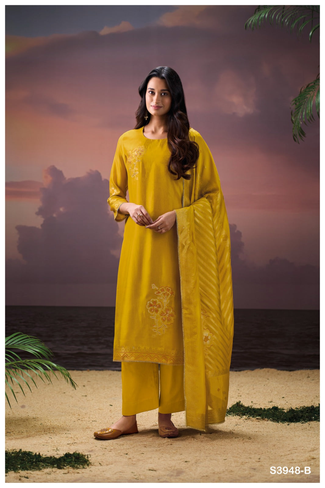 Ganga HIMANGI S3948|Premium Pure Viscose Woven Silk Suit - Ashok Lal & Sons Rohtak