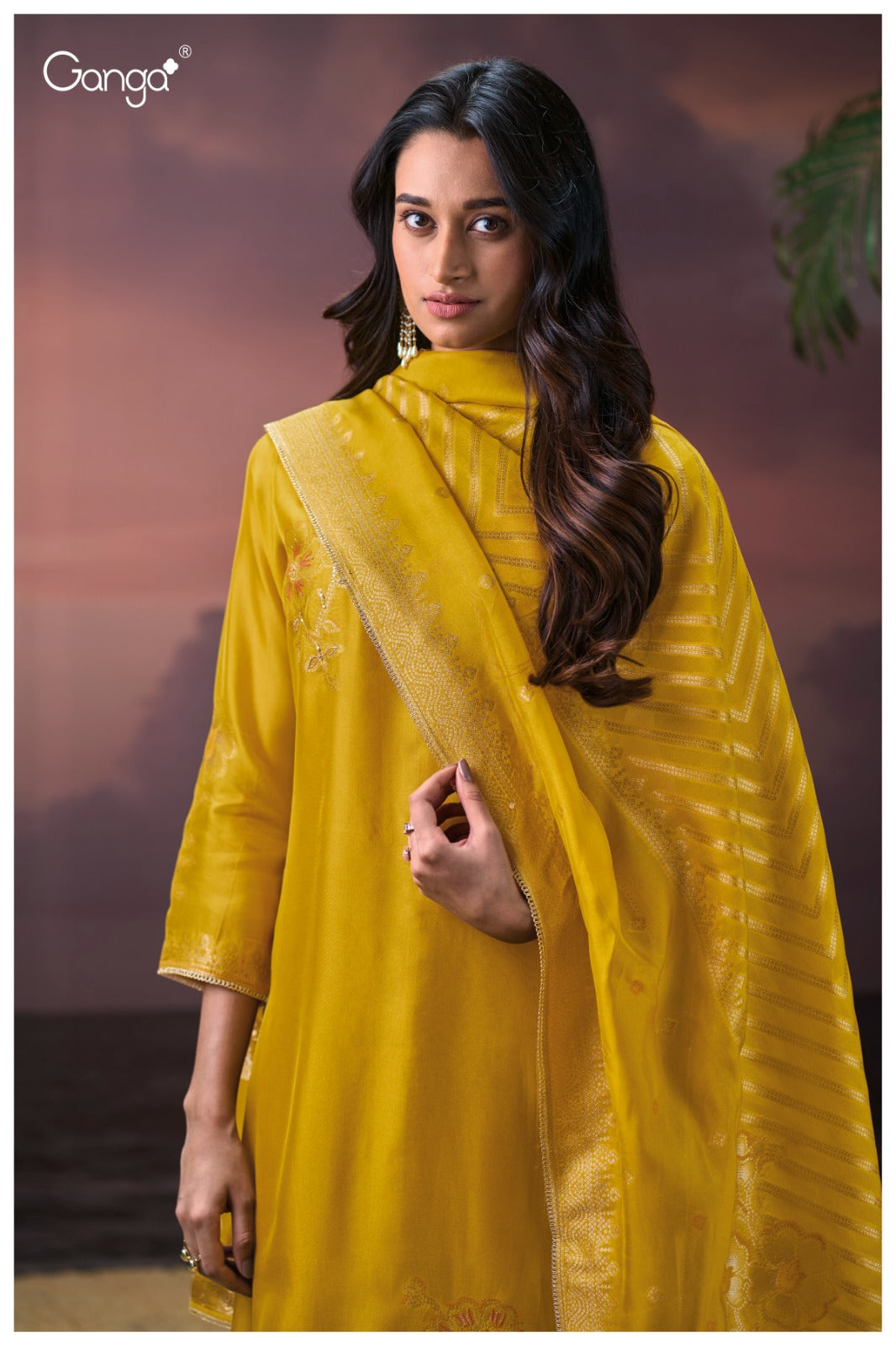 Ganga HIMANGI S3948|Premium Pure Viscose Woven Silk Suit - Ashok Lal & Sons Rohtak