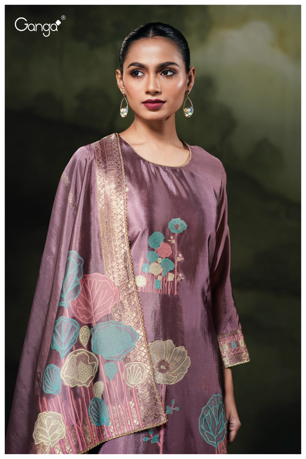 Ganga PONDS S3766 |Premium Pure Viscose Woven Suit – Ganga Suits Ashok Lal & Sons