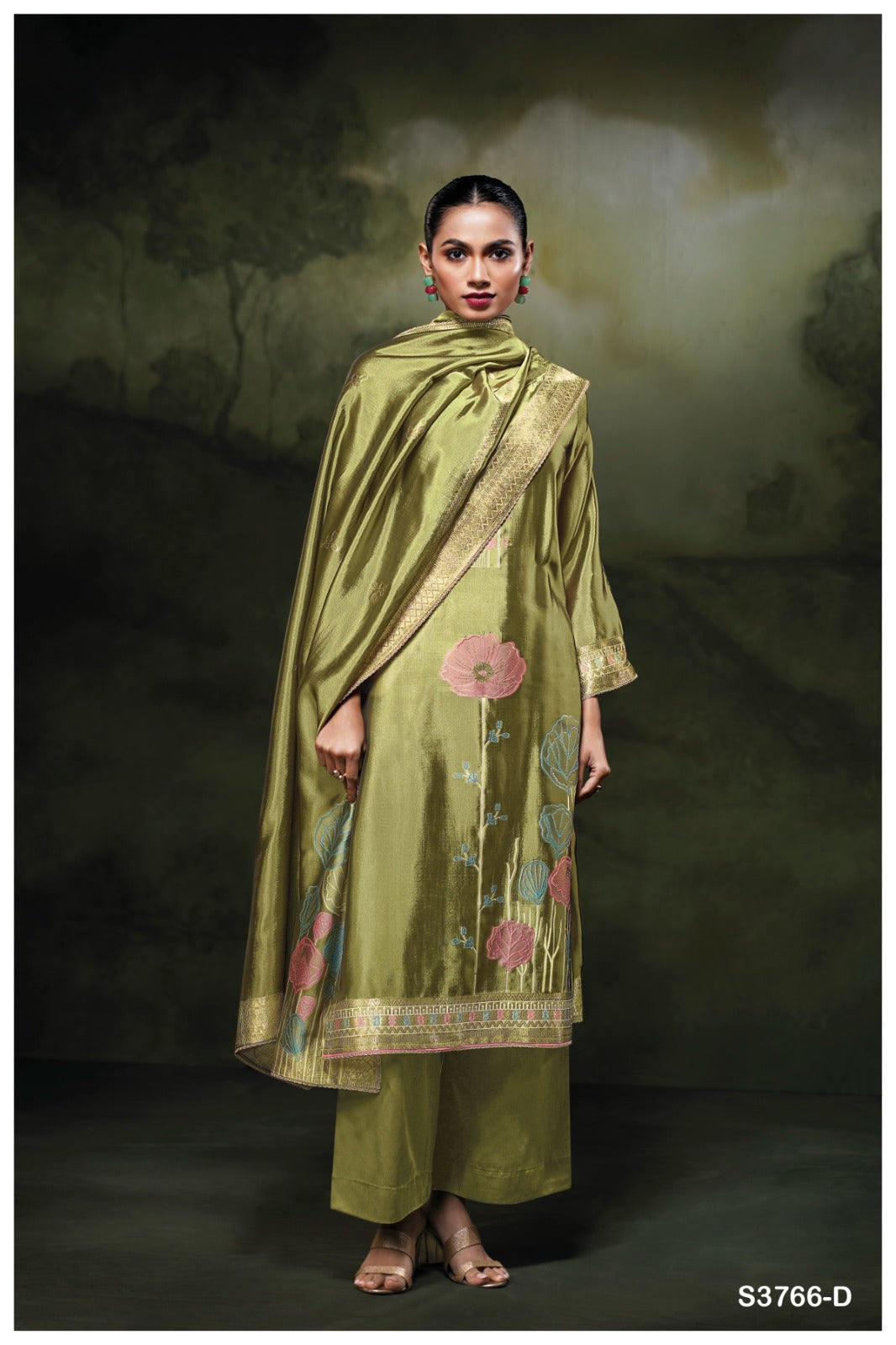 Ganga PONDS S3766 |Premium Pure Viscose Woven Suit – Ganga Suits Ashok Lal & Sons