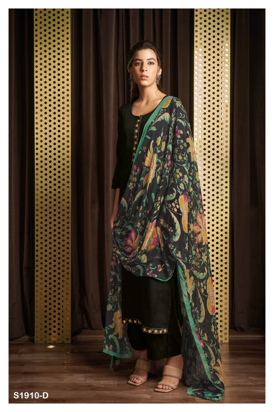 Ganga BRYNNE S1910 |Premium Cotton Silk Solid Suit – Ganga Suits Ashok Lal & Sons