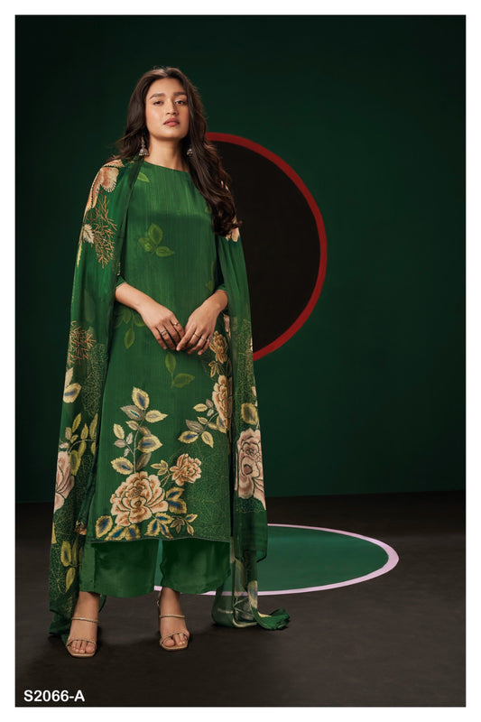 Ganga JAZLYN S2066 | Premium Bemberg Silk Suit – Ganga Suits Ashok Lal & Sons