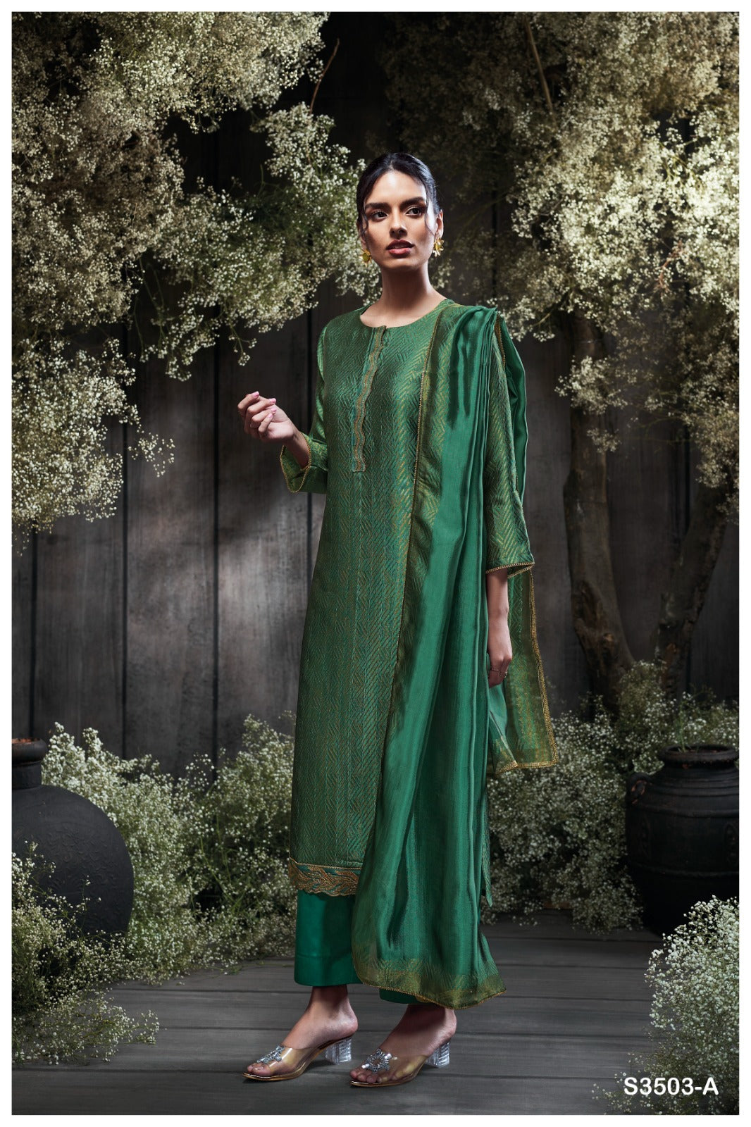 Ganga OSENNA S3503 | Premium Viscose Woven Suits Suit – Ganga Suits Ashok Lal & Sons