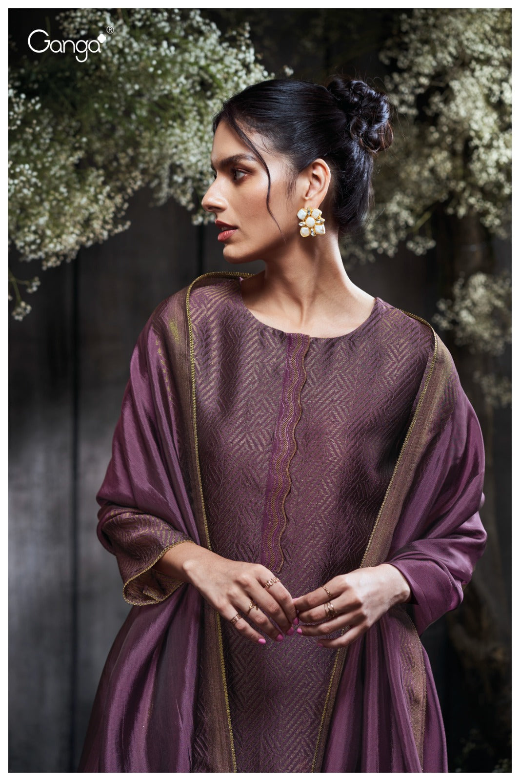 Ganga OSENNA S3503 | Premium Viscose Woven Suits Suit – Ganga Suits Ashok Lal & Sons