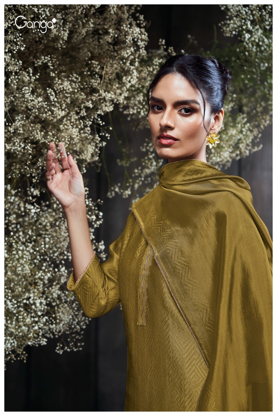Ganga OSENNA S3503 | Premium Viscose Woven Suits Suit – Ganga Suits Ashok Lal & Sons