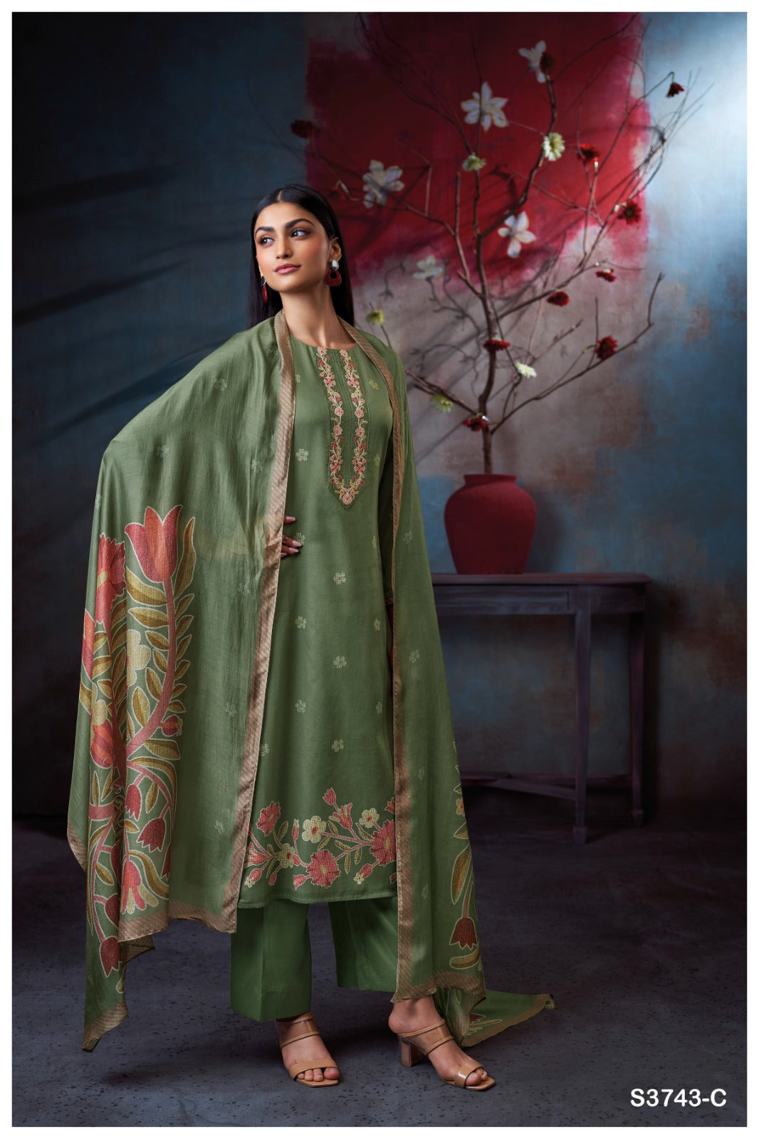 GANGA FASHIONS HEATHER | S3743