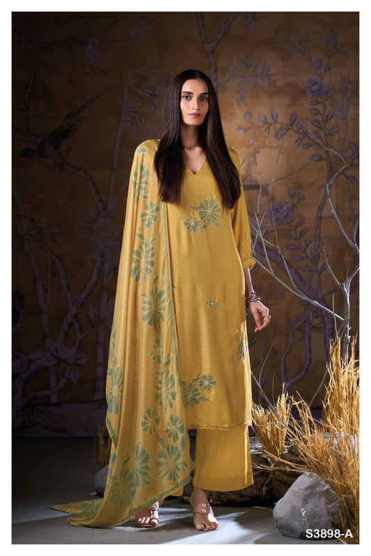 Ganga SIVAH S3898 – Premium Pure Bemberg Silk Suit | Ashok Lal & Sons, Rohtak Wholesaler
