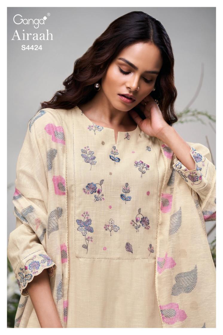 BUY GANGA SUITS ONLINE GANGA AIRAAH S4424 TOP DESIGN