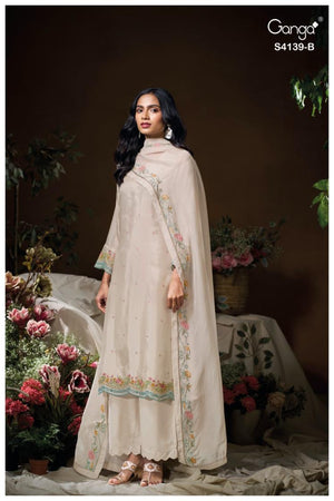 GANGA ANAVIRA S4139 PREMIUM BEMBERG HABUTAI SILK SUIT