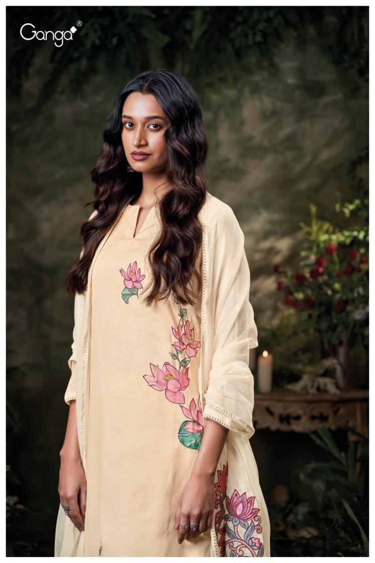 BUY GANGA SUITS ONLINE SALE GANGA ANUSHA S3606 FRONT VIEW