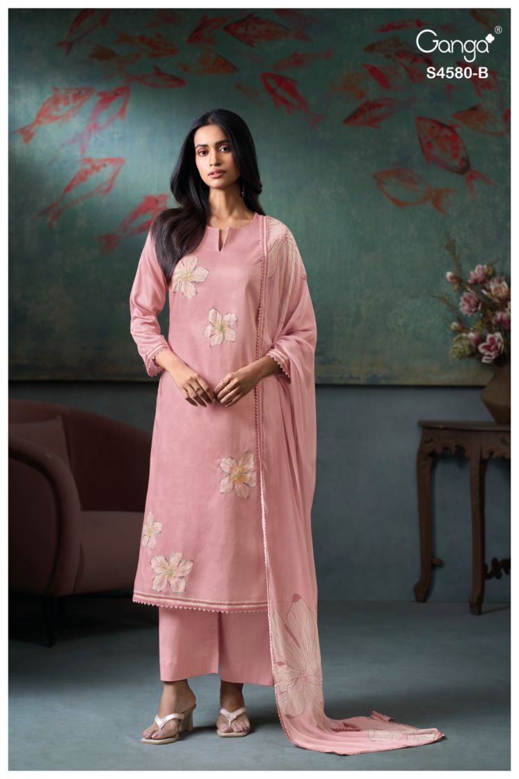 BUY GANGA SUITS WITH PRICE GANGA AVERA S4580 FRONT VIEW