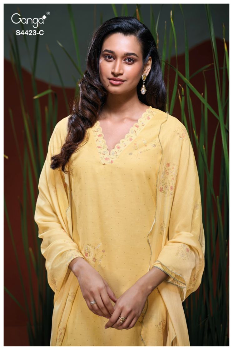 BUY GANGA SUITS WITH PRICE GANGA BETHRA S4423 LATEST DESIGN IMAGE