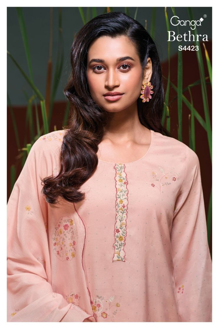 BUY GANGA SUITS WITH PRICE GANGA BETHRA S4423 NEW CATALOGUE