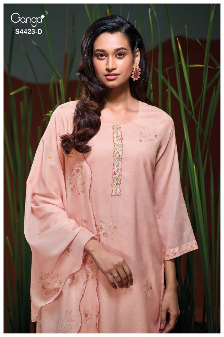 BUY GANGA SUITS WITH PRICE GANGA BETHRA S4423 BACK VIEW