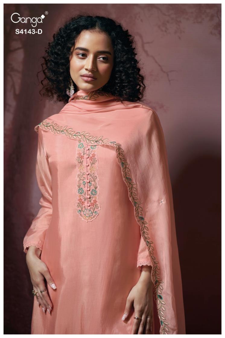 BUY GANGA SUITS SINGLE PIECE GANGA BINAAYA S4143 TOP DESIGN