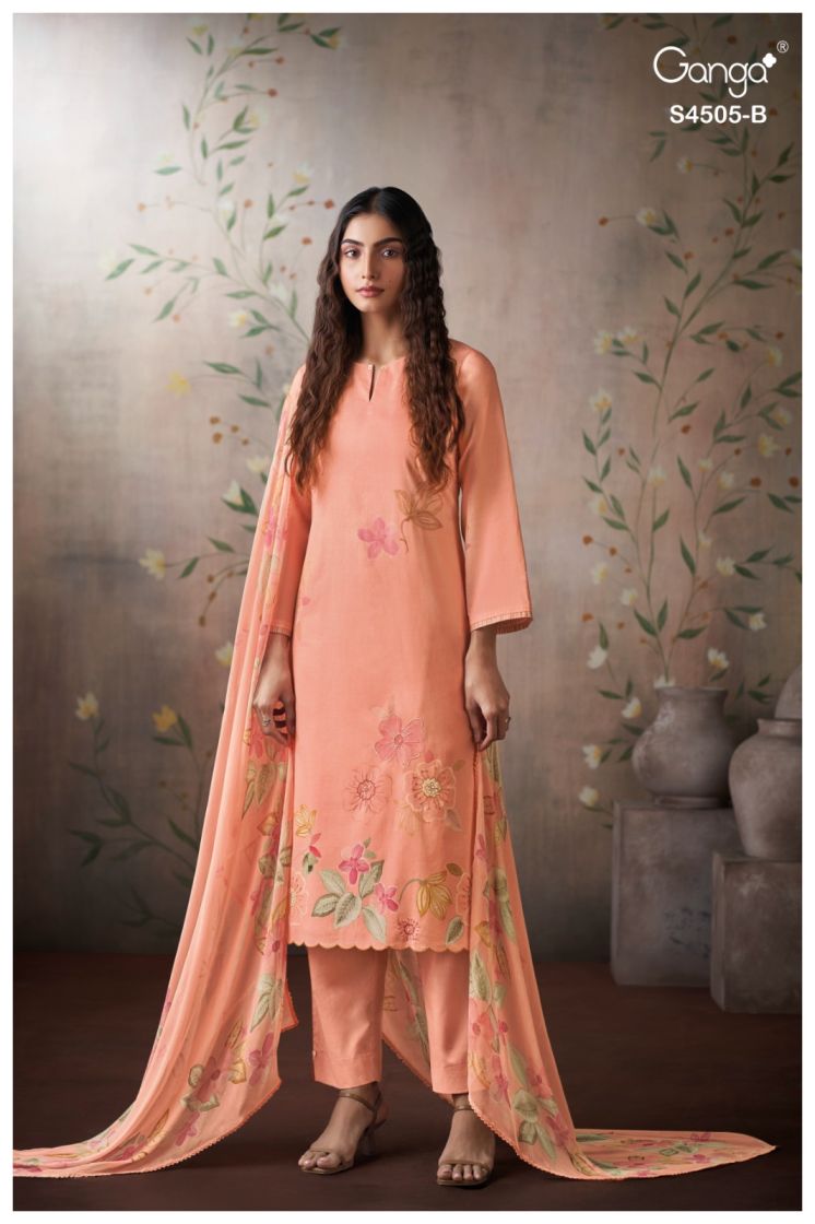 BUY GANGA SUITS ONLINE SALE GANGA BIYANA S4505 PREMIUM SUIT