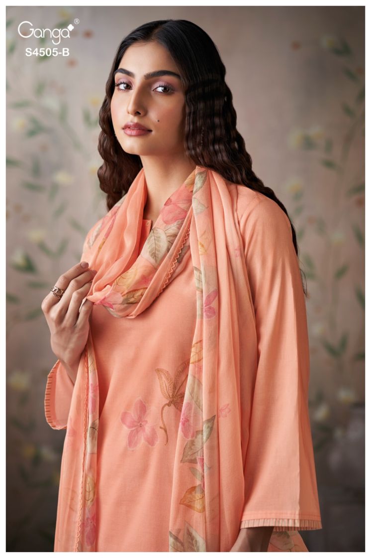 BUY GANGA SUITS ONLINE SALE GANGA BIYANA S4505 CLOSEUP IMAGE