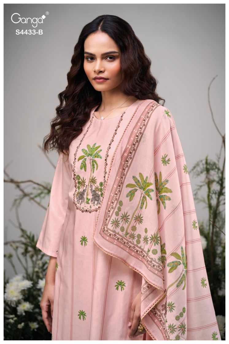 BUY GANGA SUITS ONLINE SALE GANGA BREEYA S4433 FULL SET