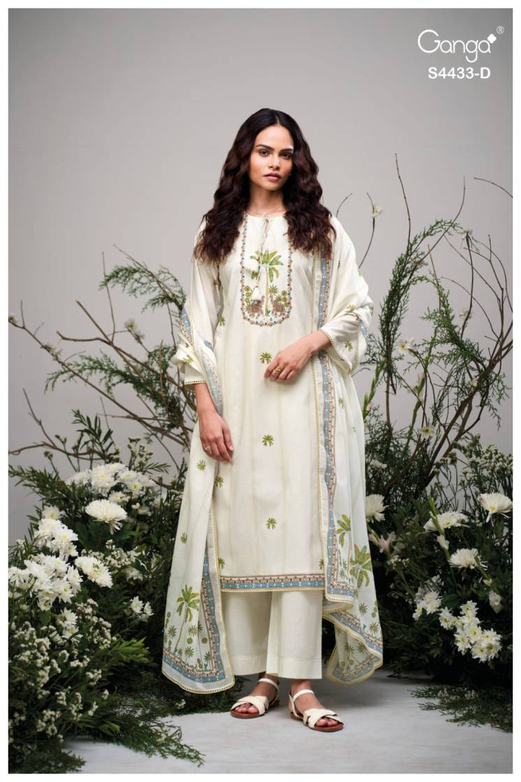 BUY GANGA SUITS ONLINE SALE GANGA BREEYA S4433 CLOSEUP IMAGE