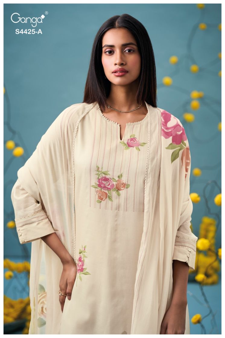 BUY GANGA SUITS ONLINE SALE GANGA BRESHTI S4425 FRONT VIEW