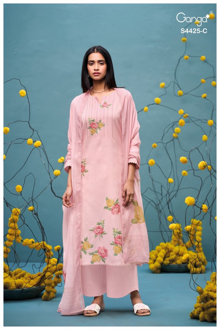 BUY GANGA SUITS ONLINE SALE GANGA BRESHTI S4425 FULL SET
