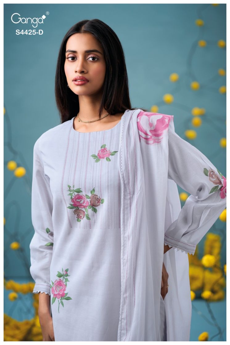 BUY GANGA SUITS ONLINE SALE GANGA BRESHTI S4425 BACK VIEW