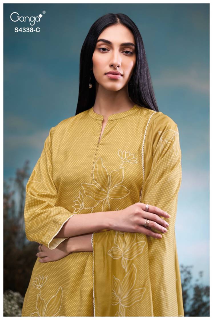 BUY GANGA SUITS ONLINE GANGA BRESIYA S4338 TOP DESIGN