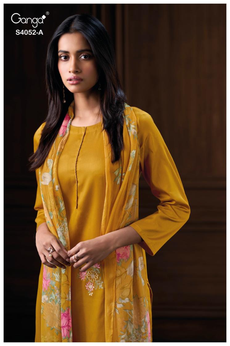 BUY GANGA SUITS ONLINE GANGA CAELITH S4052 CLOSEUP IMAGE