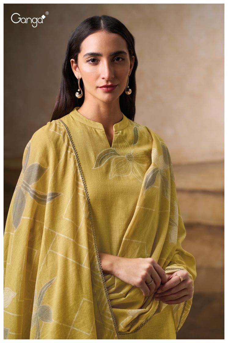 BUY GANGA SUITS GANGA CAZIA S3694 BACK VIEW