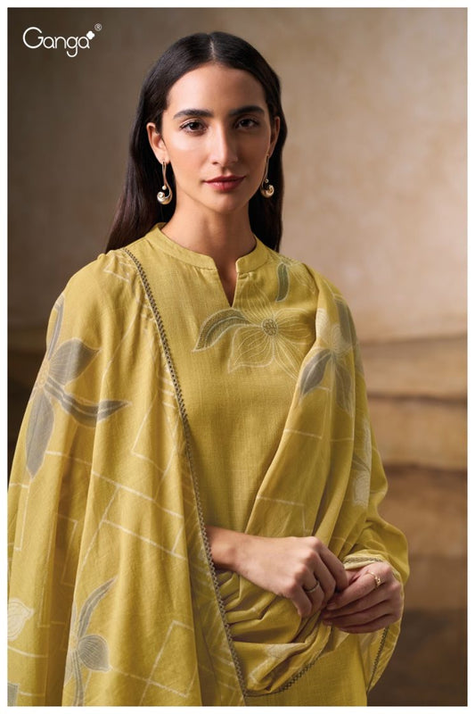 BUY GANGA SUITS GANGA CAZIA S3694 BACK VIEW