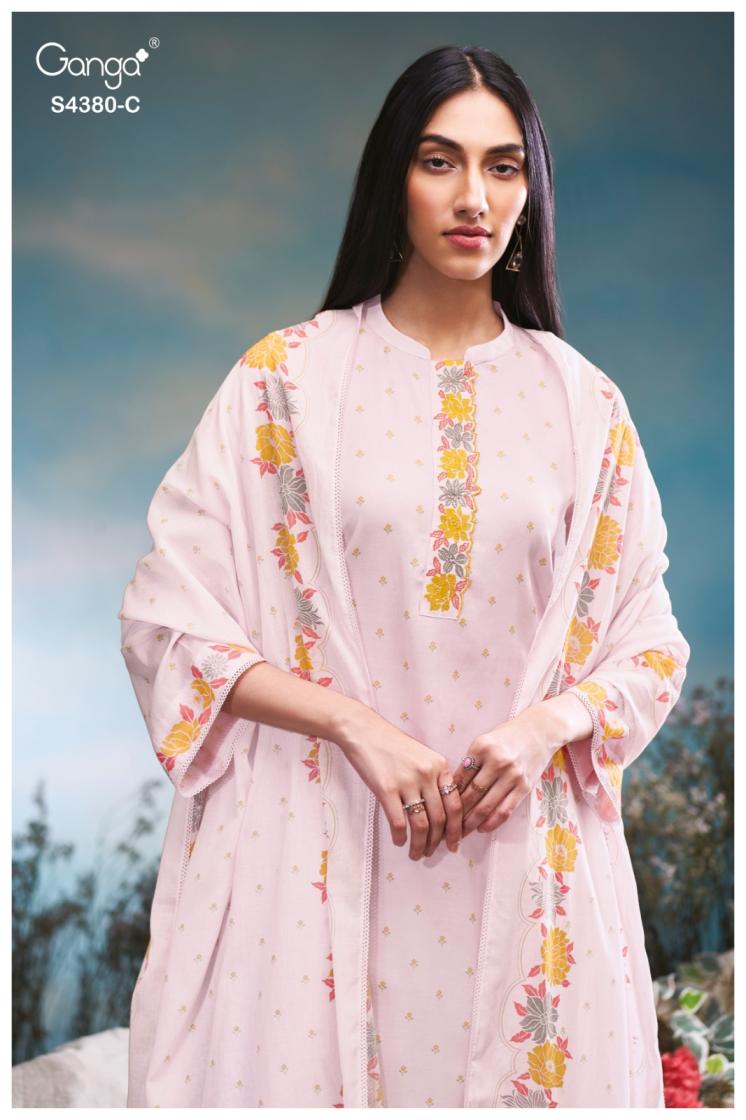 BUY GANGA SUITS ONLINE SALE GANGA CERAYA S4380 TOP DESIGN